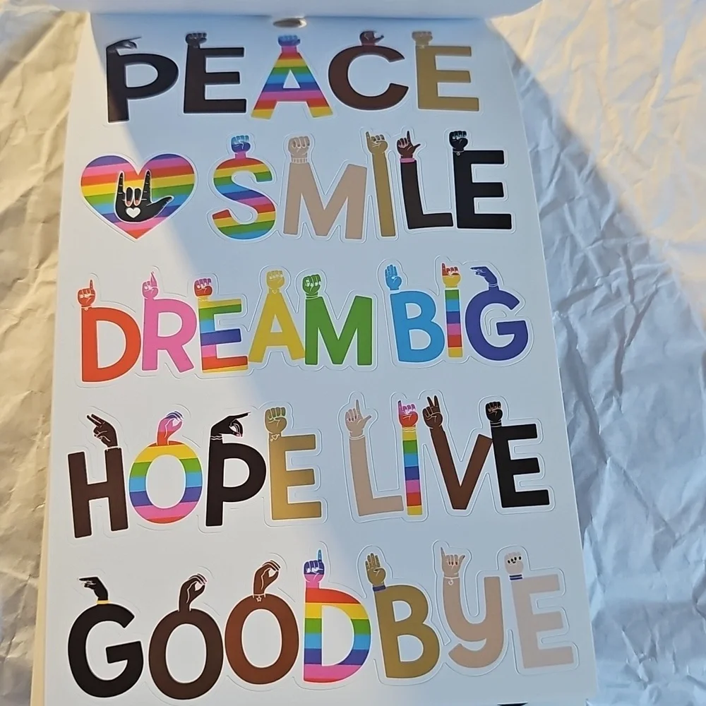 NWT Recollections Sign Language Sticker Pack - Multicolor 479pcs